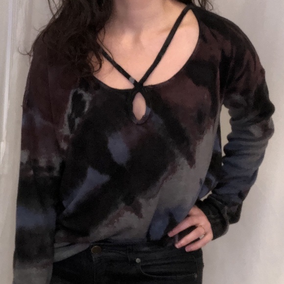 Rock and Republic tye-dye long sleeve web shirt - Picture 6 of 7